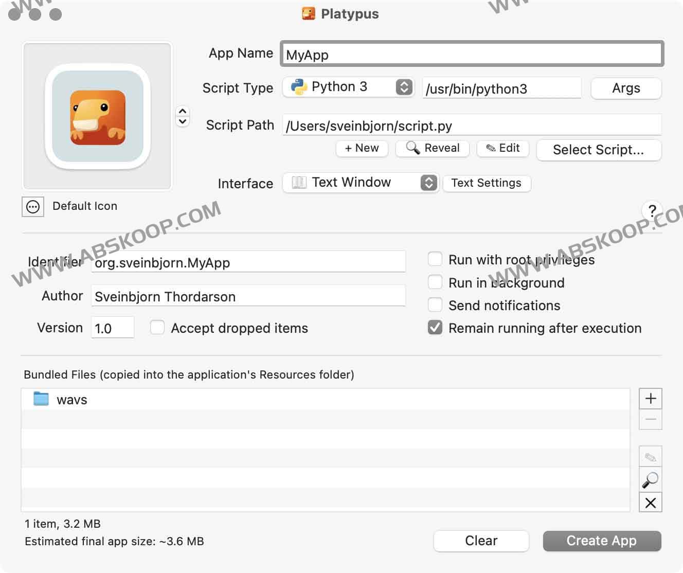 Platypus：将命令行脚本一键打包为原生 macOS 应用的开发者神器
