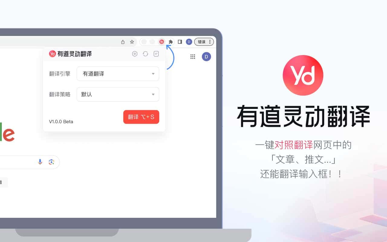 有道灵动翻译-沉浸式网页翻译插件 实时对照翻译 一键翻译