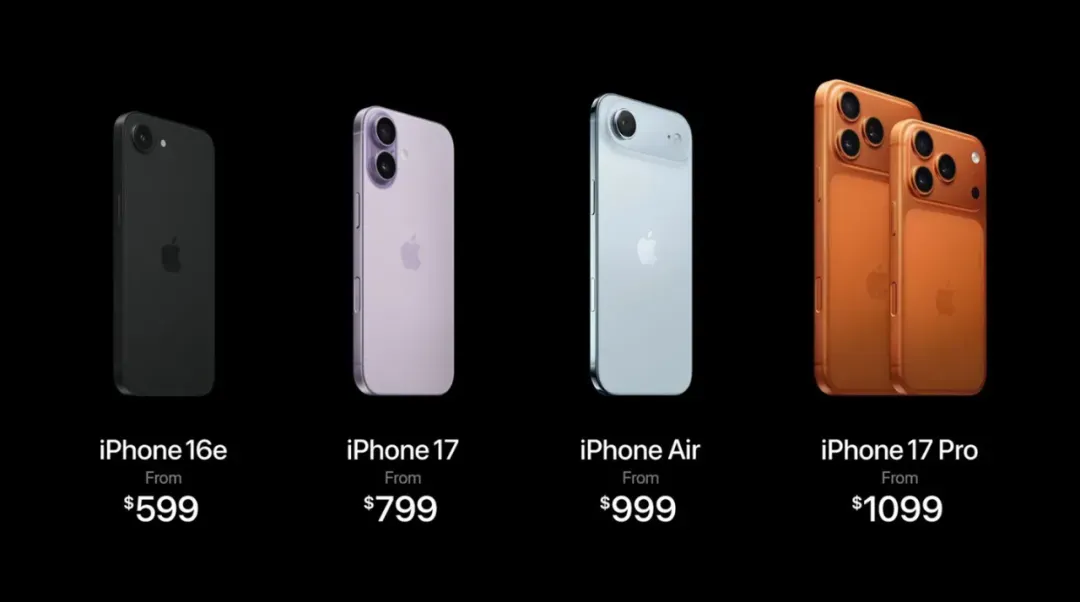 iPhone 17系列发布,可用联通eSIM!牙膏挤爆的竟然是这个版本!插图5 iPhone 17系列发布,可用联通eSIM!牙膏挤爆的竟然是这个版本!插图5