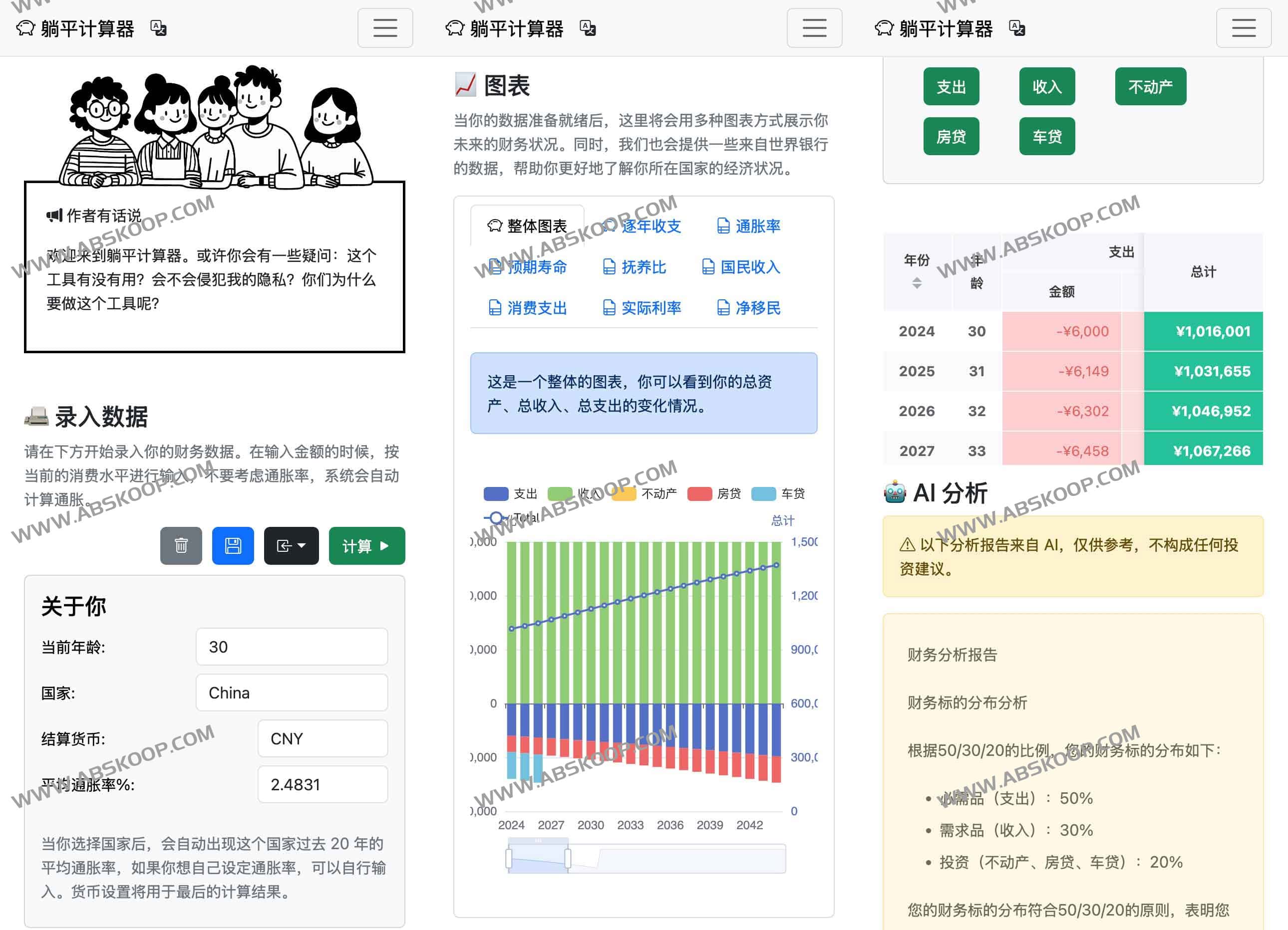 Future Planner - 躺平计算器