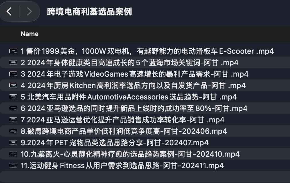 跨境电商利基选品案例