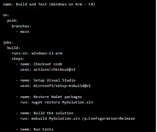 GitHub Actions 现已支持所有公共仓库的 Windows on Arm 运行器插图