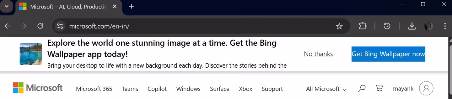 Win11 用户反馈微软 Bing 壁纸应用“小动作”,点下桌面自动跳转必应网站插图 Win11 用户反馈微软 Bing 壁纸应用“小动作”,点下桌面自动跳转必应网站插图