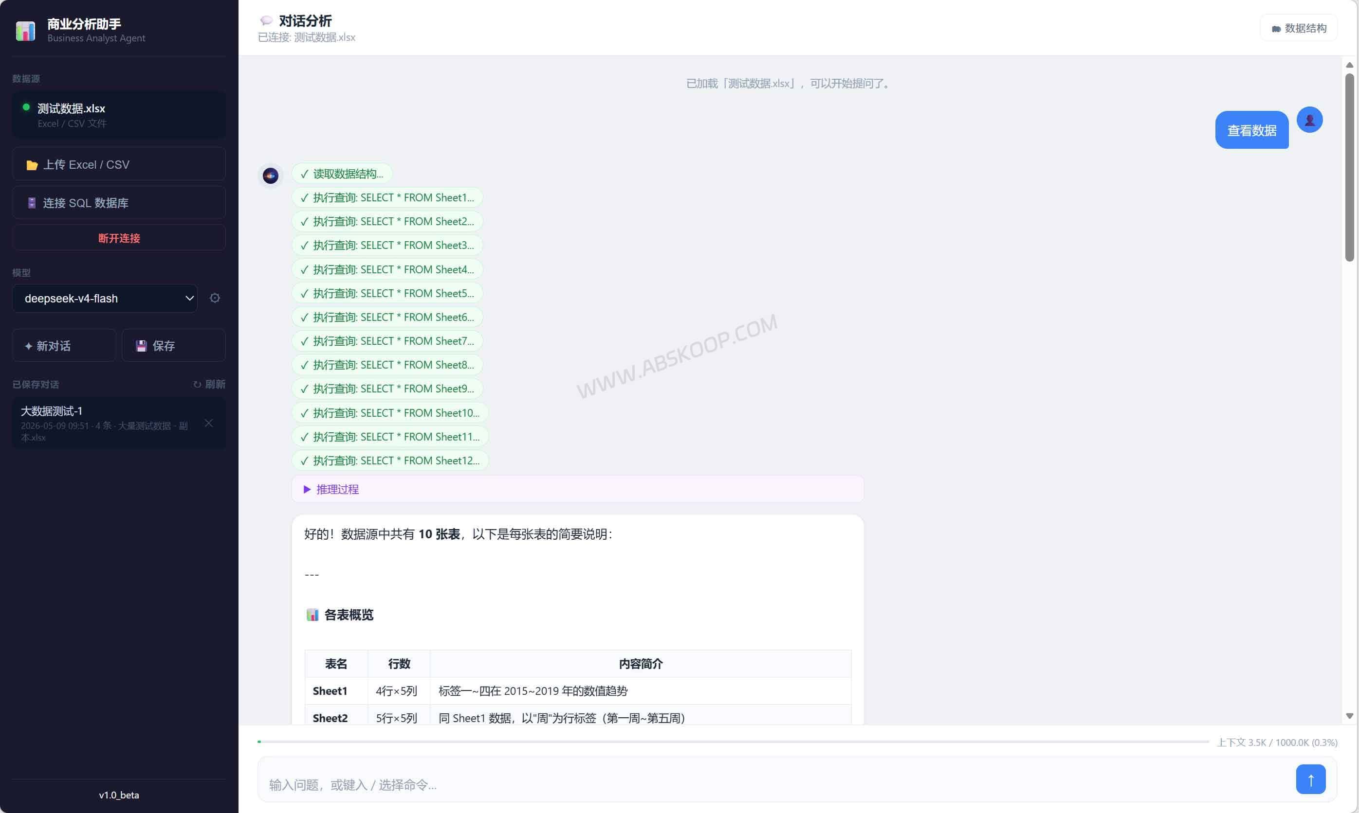 Data-Analysis-Agent：用自然语言查数据库的开源 AI 数据分析工具