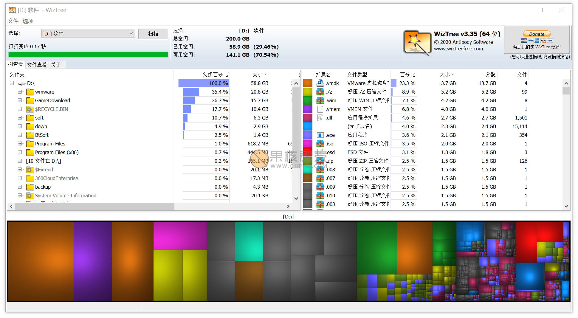 wiztree(磁盘分析工具) v4.31 便携修改版插图