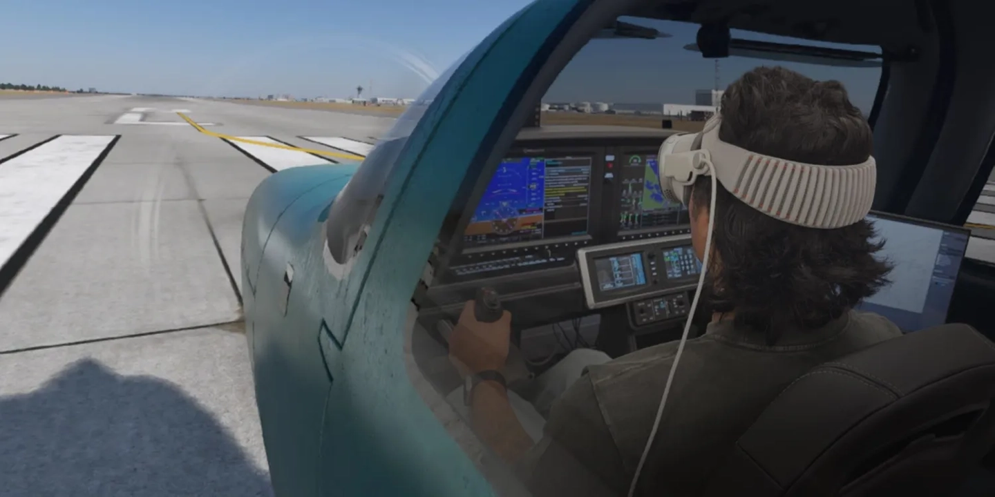 沉浸式开飞机:苹果 Vision Pro 头显将迎“全球最先进飞行模拟器” X-Plane 12插图 沉浸式开飞机:苹果 Vision Pro 头显将迎“全球最先进飞行模拟器” X-Plane 12插图