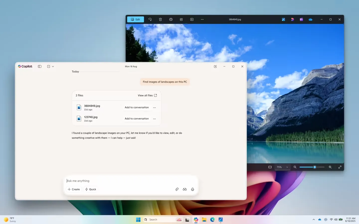 不用记文件名:Win11 版微软 Copilot 应用更新,用户用自然语言就能找到文件插图 不用记文件名:Win11 版微软 Copilot 应用更新,用户用自然语言就能找到文件插图