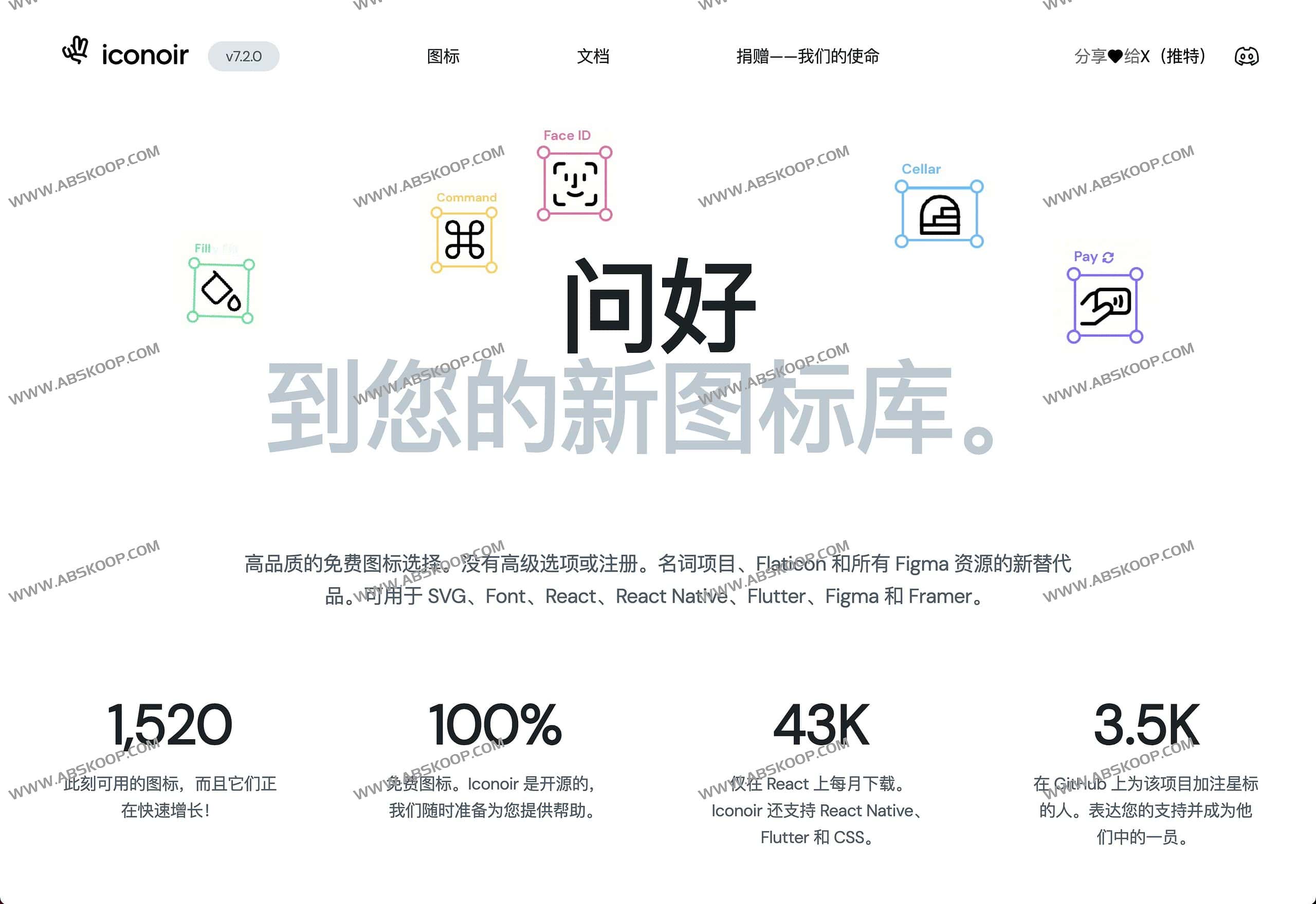 Iconoir-高品质免费开源SVG矢量图标库1500+ 1 Iconoir-高品质免费开源SVG矢量图标库1500+