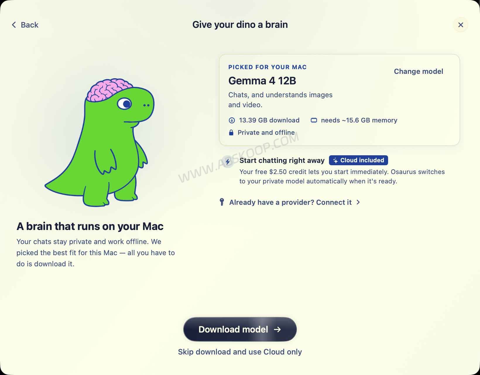 Osaurus macOS 系统版本和硬件要求