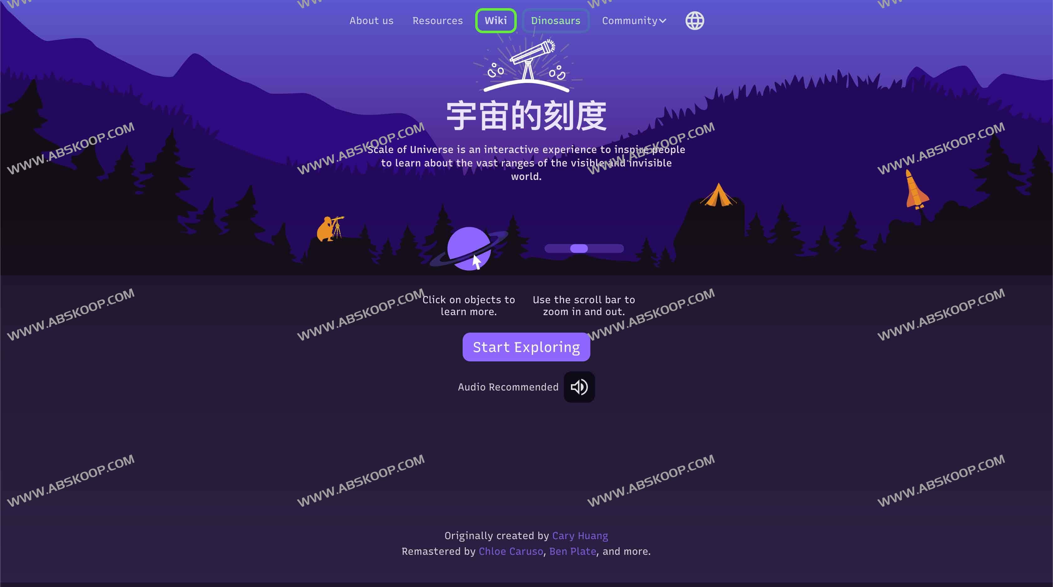宇宙的刻度：从微观粒子到宏观星系的交互式可视化学习工具（Scale of the Universe）