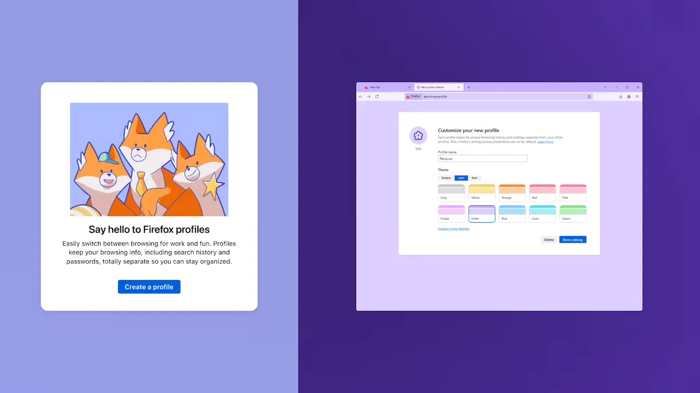 划分工作 / 娱乐数字身份:火狐 Firefox 144 浏览器将引入多账号管理功能插图 划分工作 / 娱乐数字身份:火狐 Firefox 144 浏览器将引入多账号管理功能插图