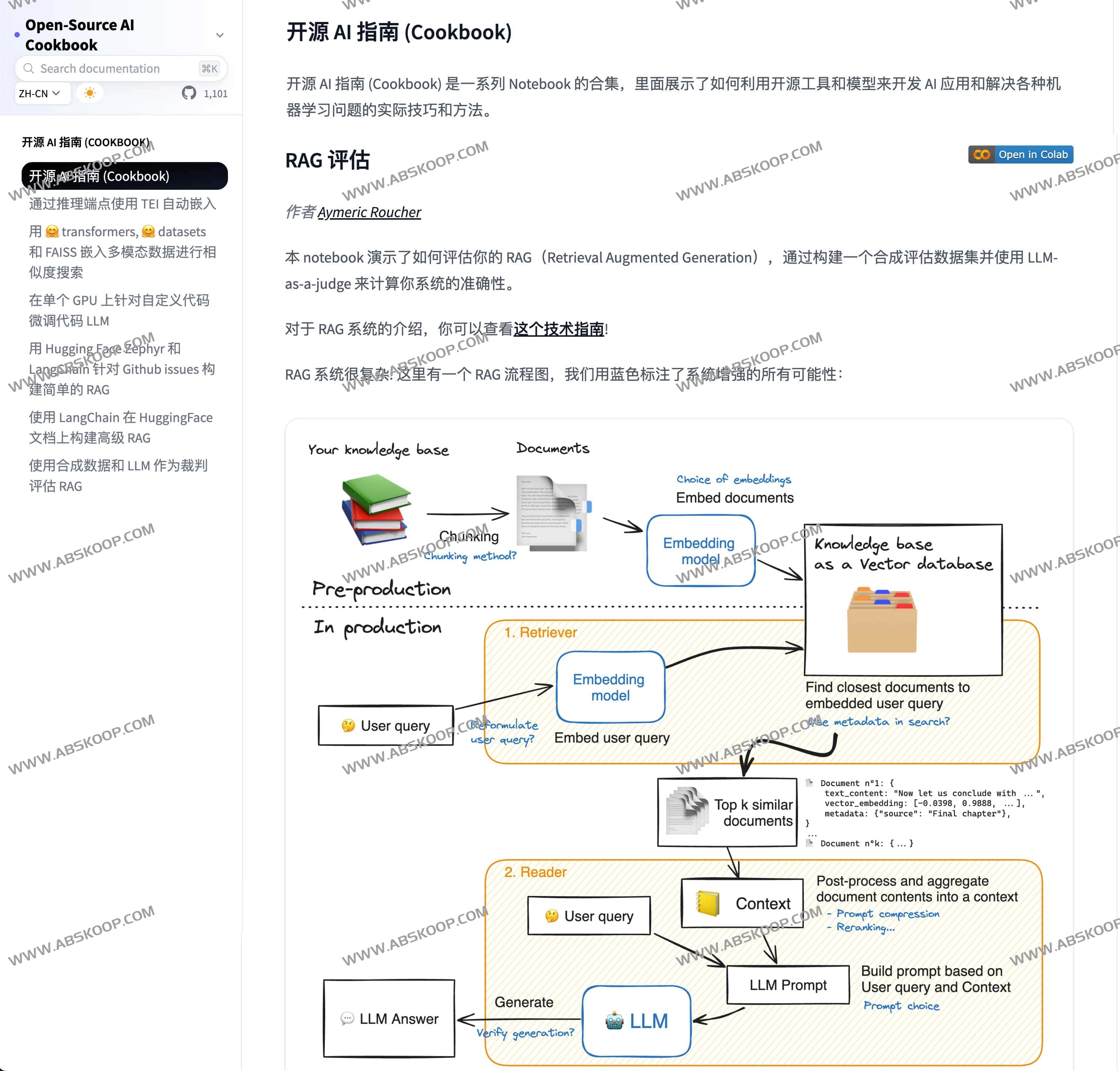 Open Source AI Cookbook-开源 AI 指南