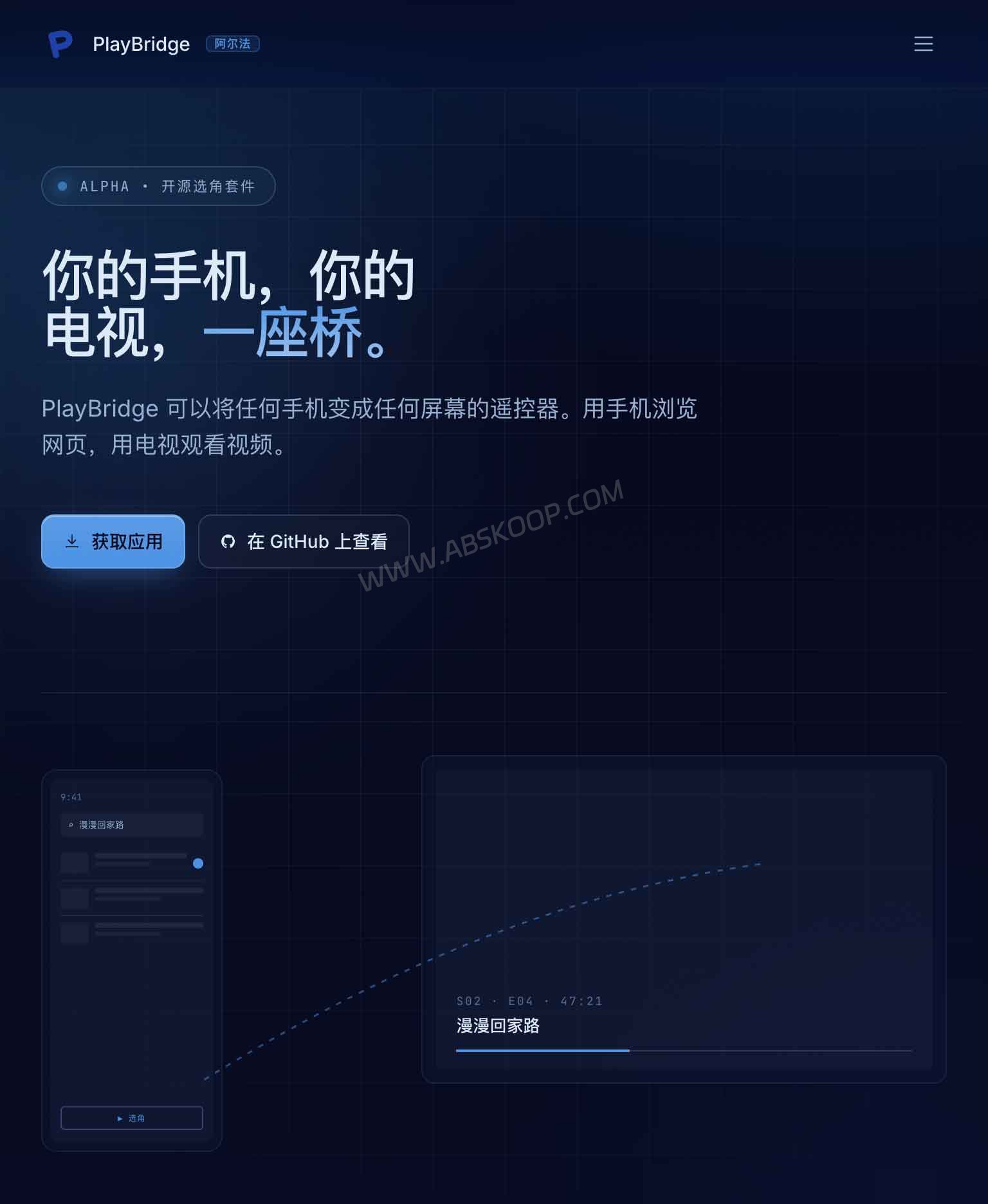 PlayBridge 官方网站主页介绍