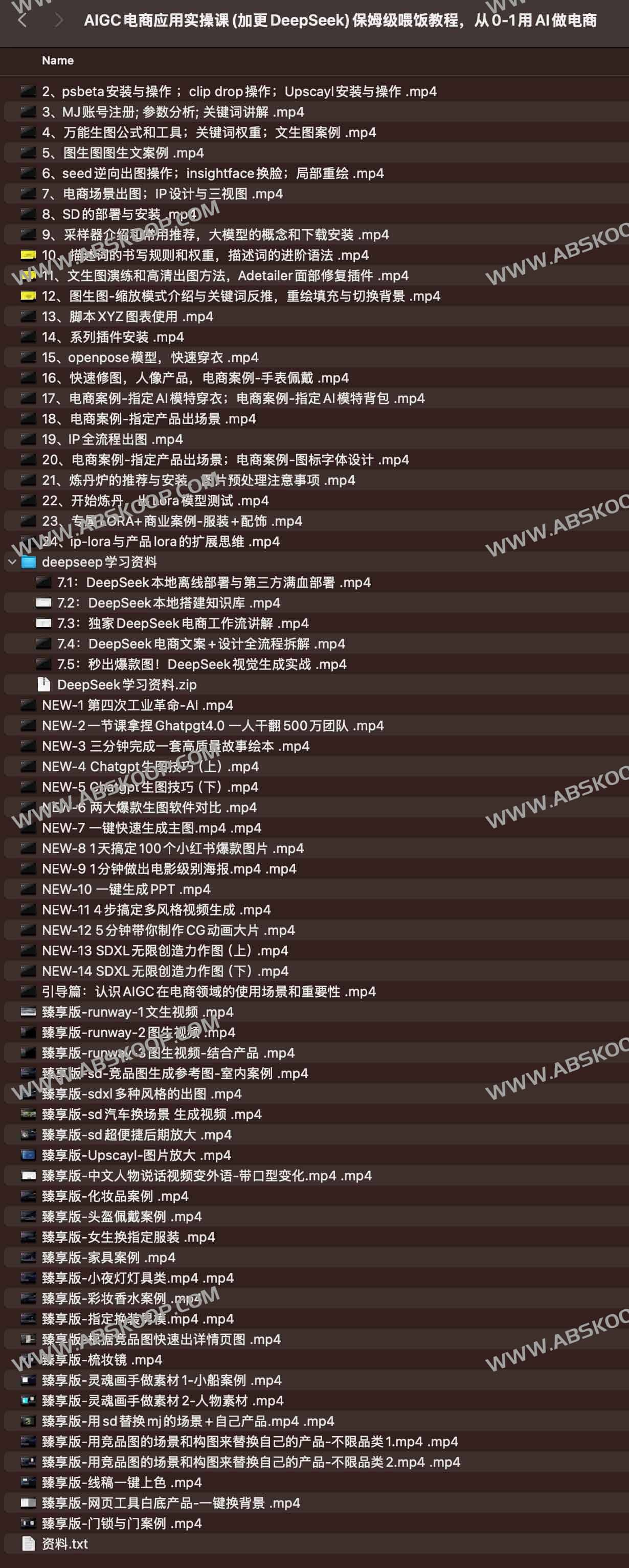 AIGC电商应用实操课(加更DeepSeek)保姆级喂饭教程
