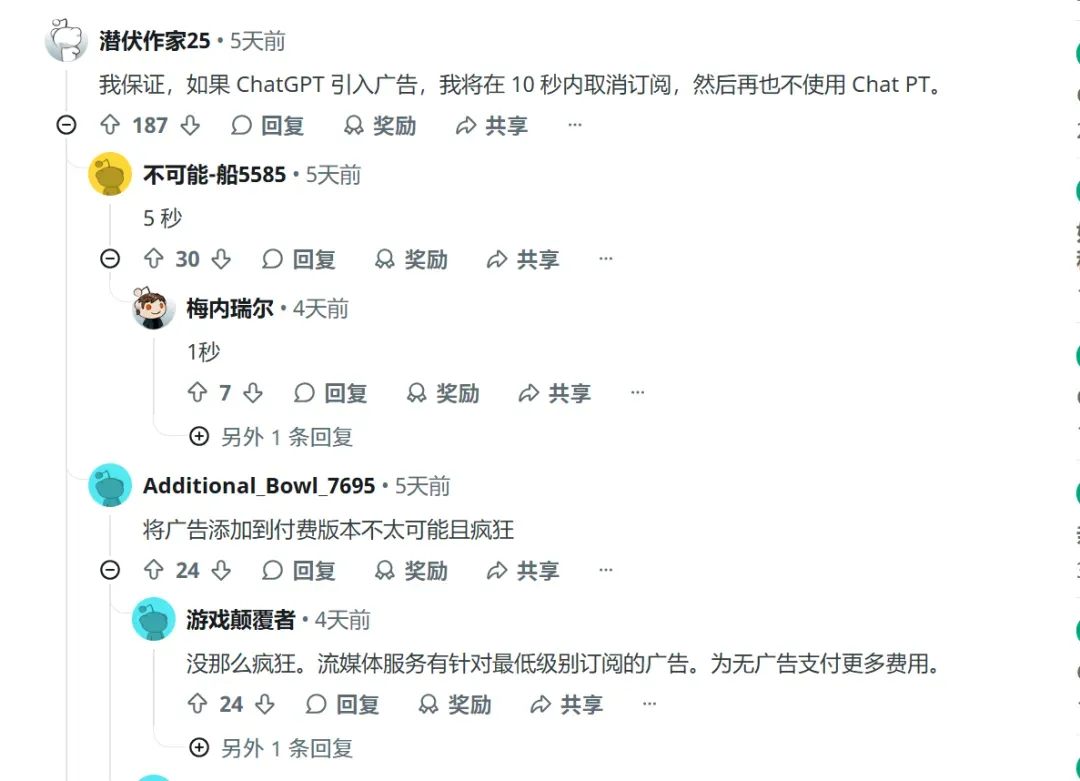 革了网站命的AI，现在开始加入广告了插图5