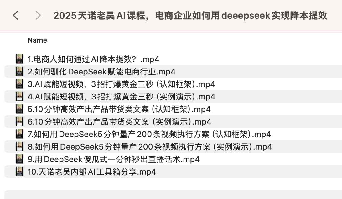 天诺老吴AI课程，电商企业如何用deeepseek实现降本提效