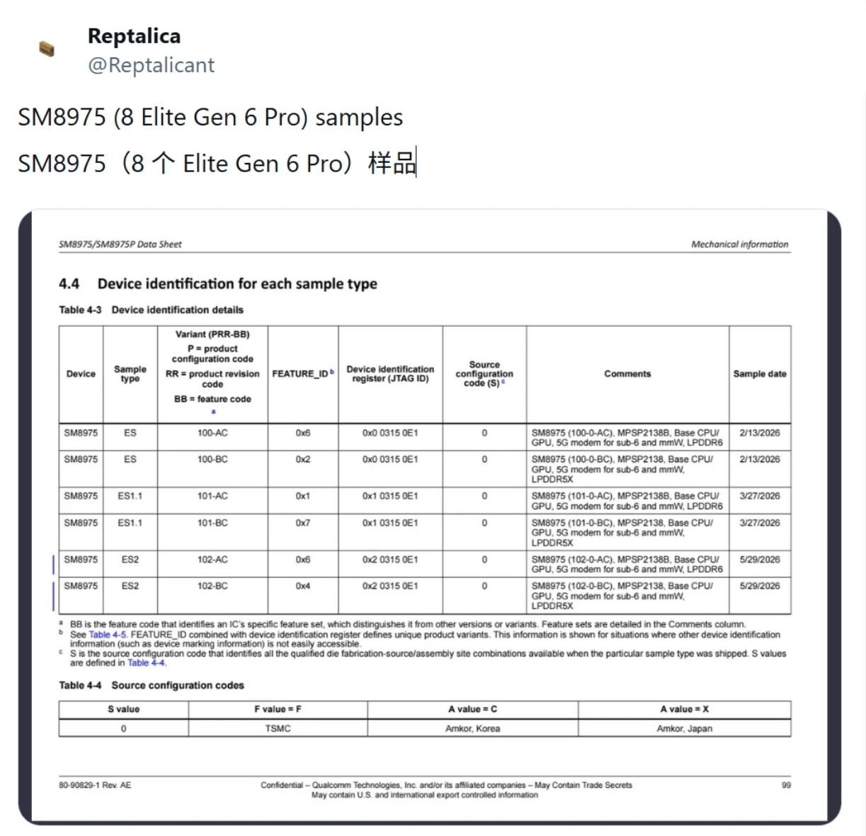 高通被曝测试 6 款骁龙 8 Elite Gen 6 Pro 样品：2nm 工艺，瞄准 2027 旗舰插图