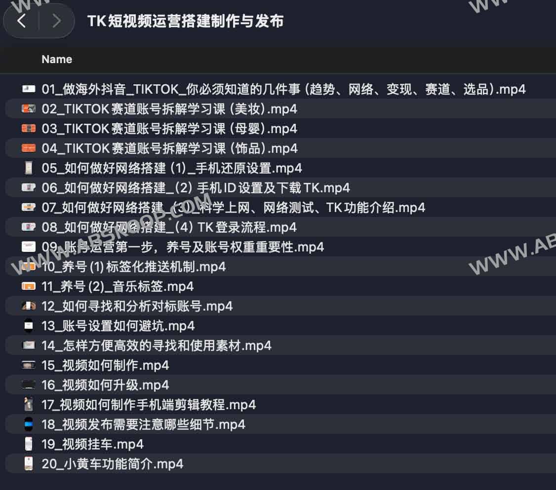 TK短视频运营搭建制作与发布