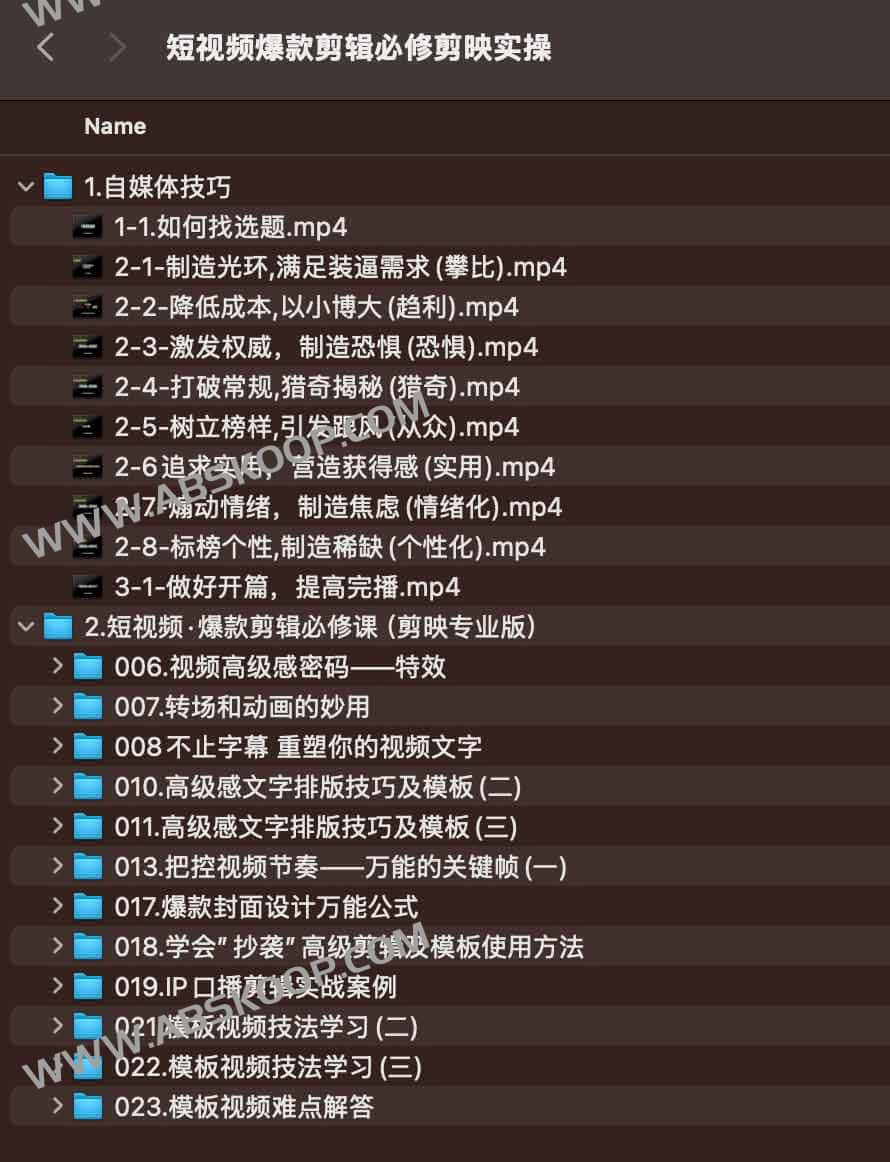 短视频爆款剪辑必修剪映实操