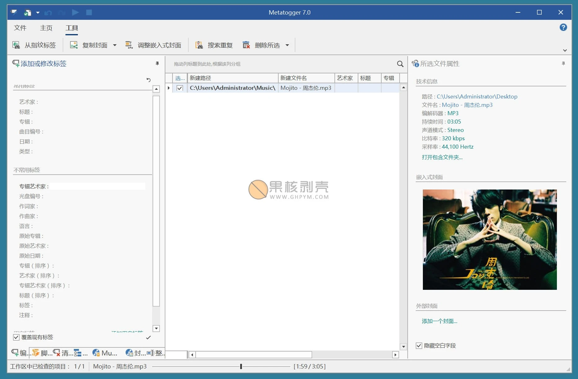 Metatogger v7.7.1.0 绿色版 - 音频文件标签编辑器插图 Metatogger v7.7.1.0 绿色版 - 音频文件标签编辑器插图