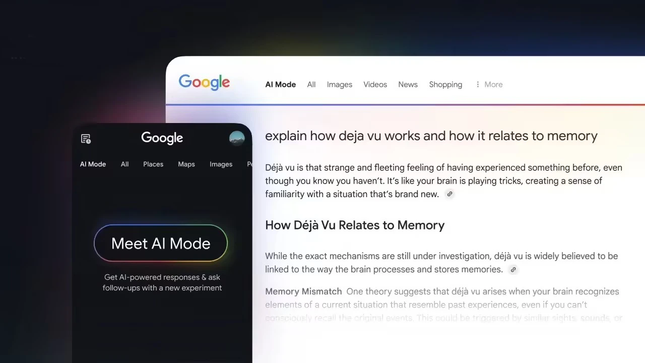 谷歌 AI 模式新增多模态搜索，支持图像提问功能插图