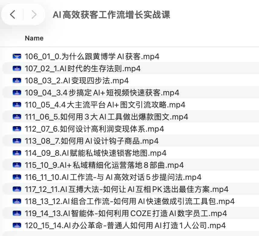 AI高效获客工作流增长实战课