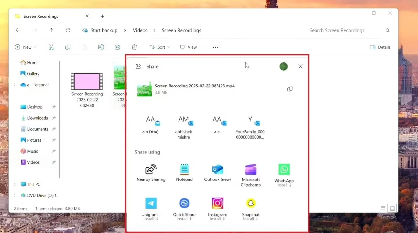 微软确认 Win11 新功能：拖拽文件至屏幕顶部即可快速分享插图1