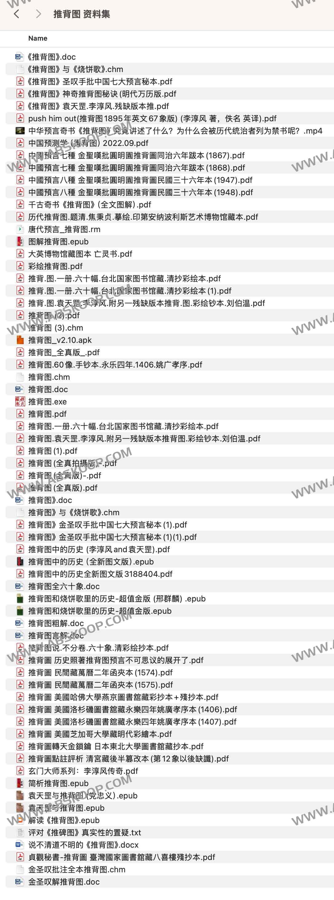 推背图 资料集