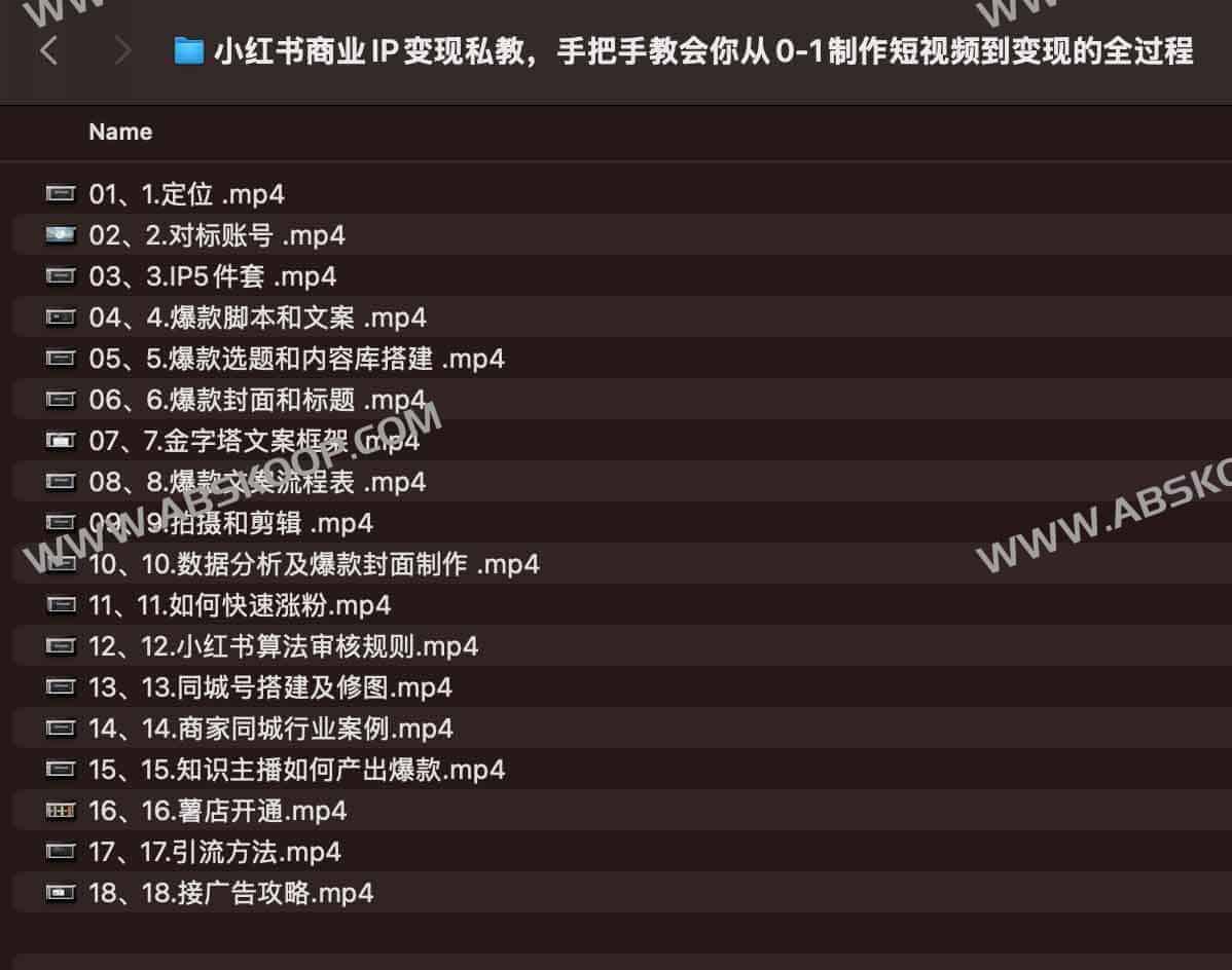 小红书商业IP变现私教，手把手教会你从0-1制作短视频到变现的全过程