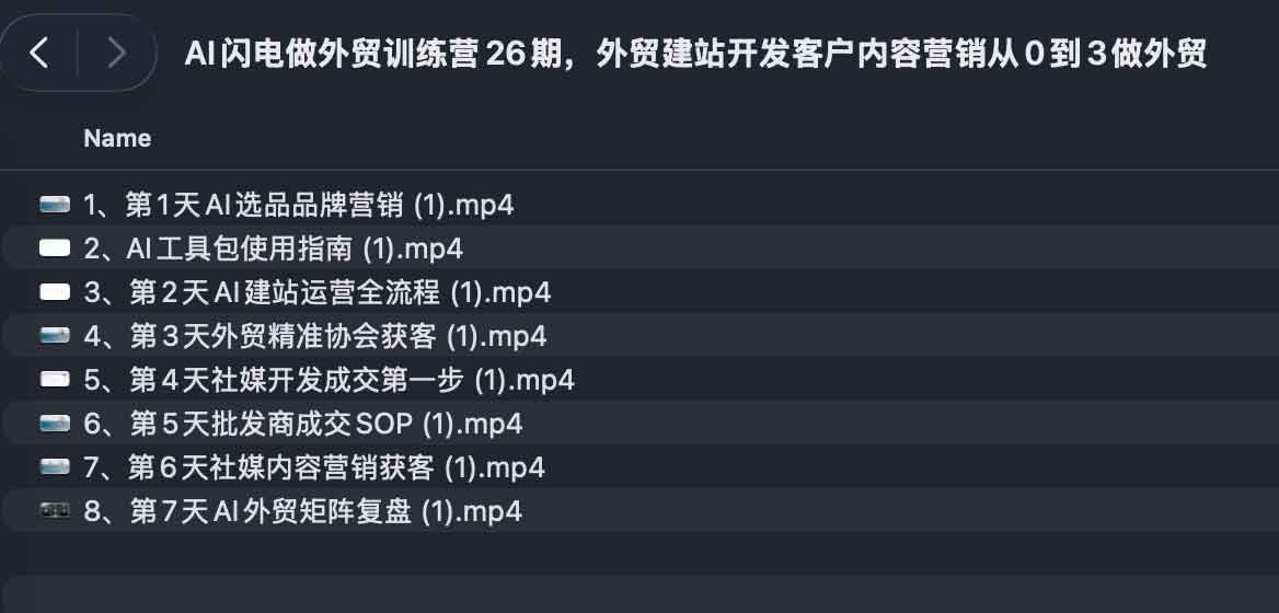 AI闪电做外贸训练营26期，外贸建站开发客户内容营销从0到3做外贸