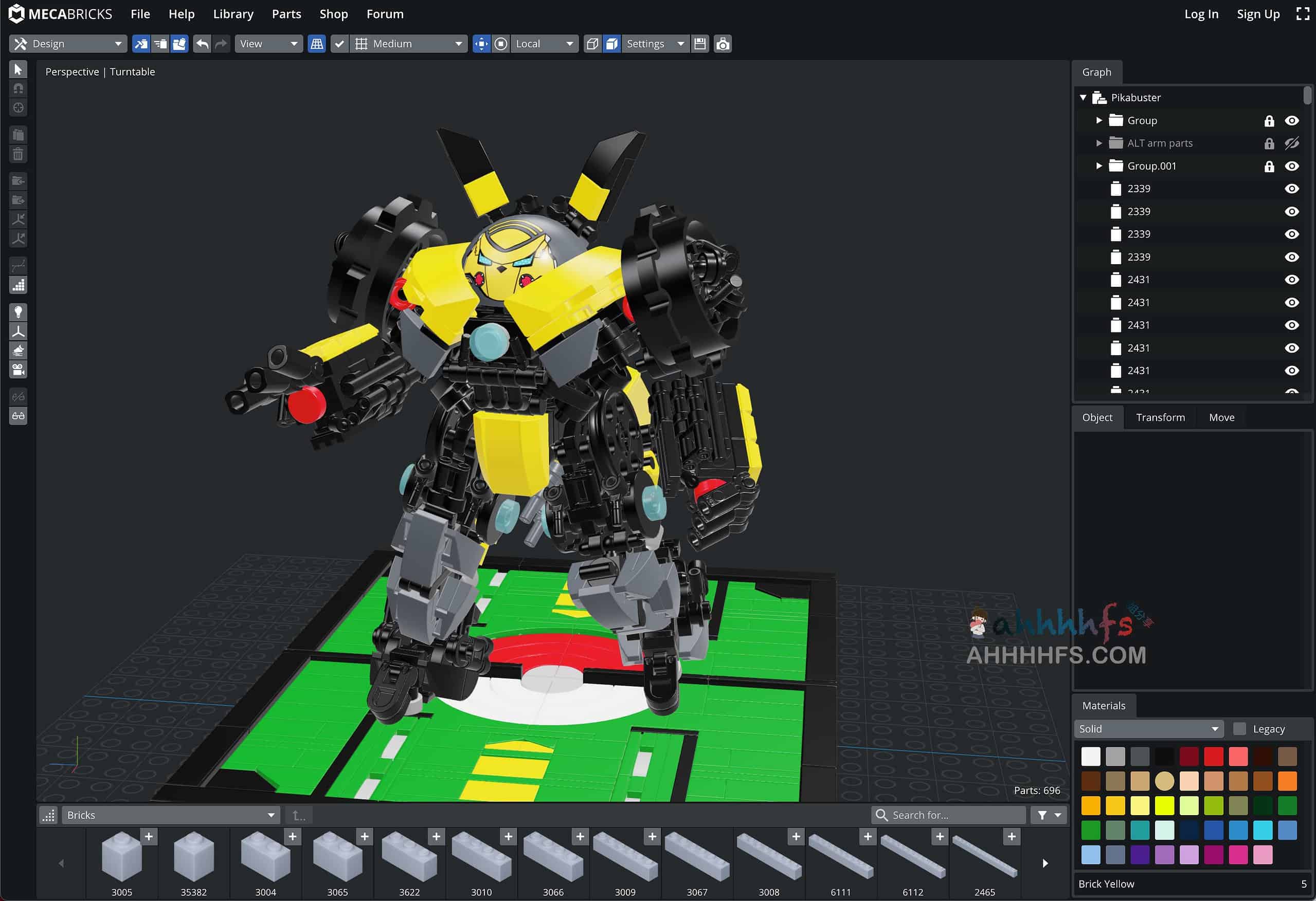 在线乐高虚拟积木拼搭-Mecabricks