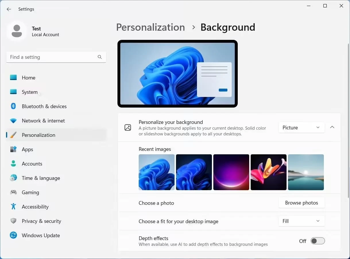微软 Win11 新增 AI 动态壁纸功能,预览版已添加代码但未激活插图1 微软 Win11 新增 AI 动态壁纸功能,预览版已添加代码但未激活插图1