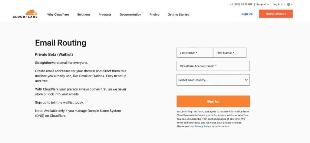 1633201096 da5eaa7ee31f4c2 | Cloudflare 推出免费邮件转发服务