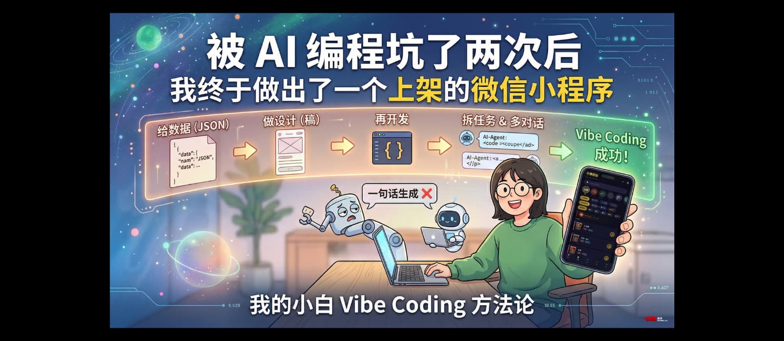 被 AI 编程坑过两次后，我终于做出了一个上架的微信小程序 1