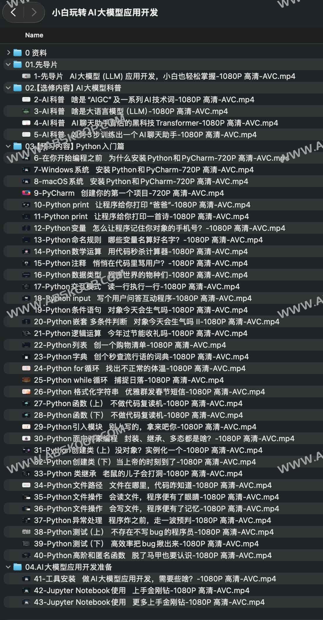 小白玩转AI大模型应用开发