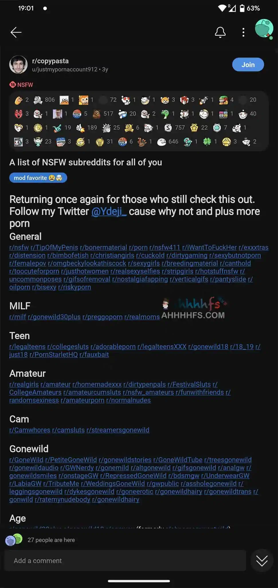 Reddit Nsfw网页标签集合