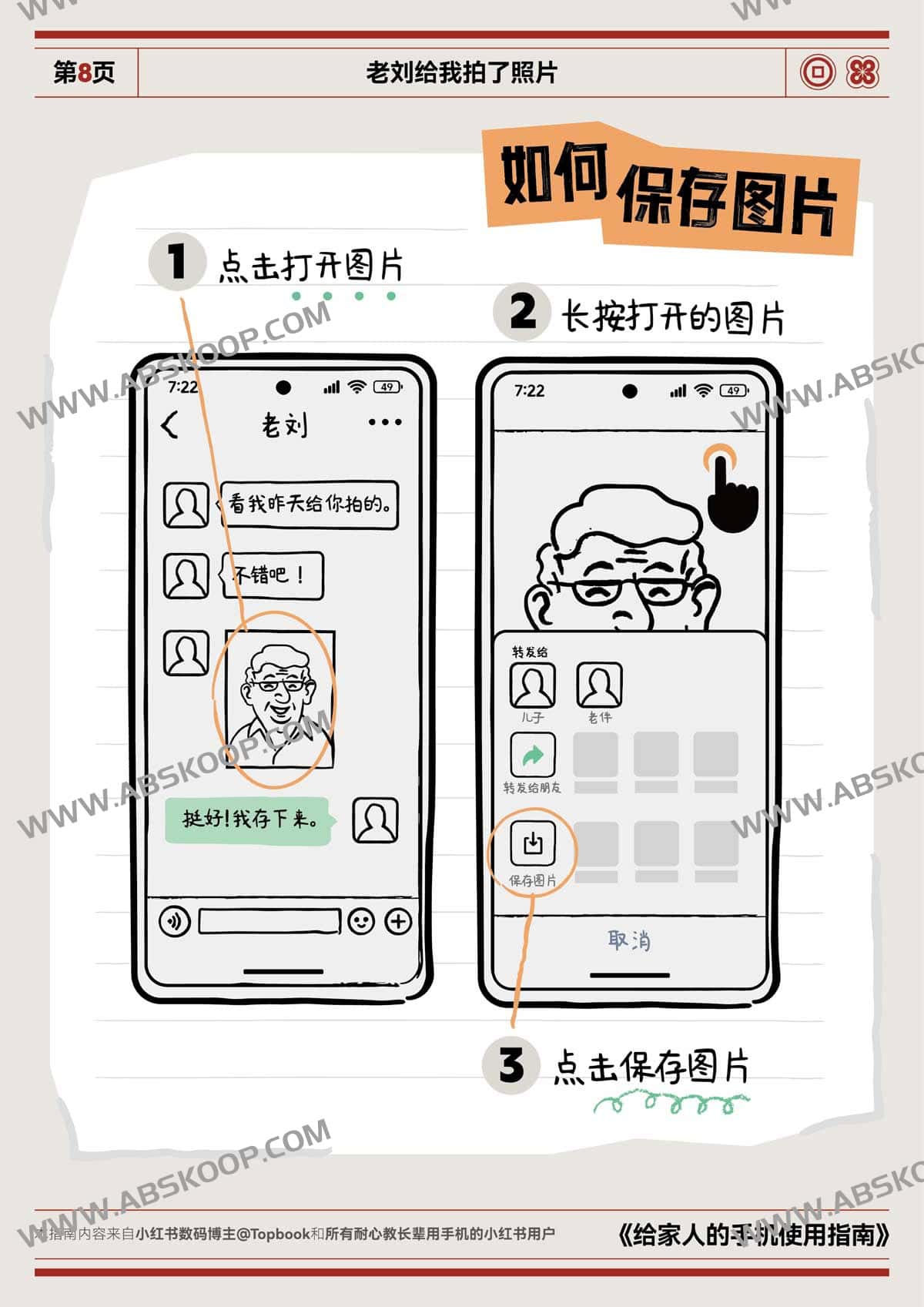 给家人的手机使用指南（A4彩印长边翻页）