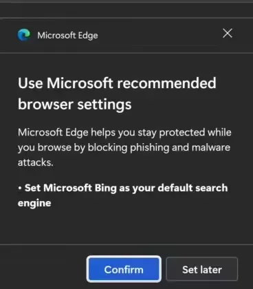 微软再出新招:向主力谷歌 Chrome 用户,推荐固定 Edge 浏览器至任务栏插图 微软再出新招:向主力谷歌 Chrome 用户,推荐固定 Edge 浏览器至任务栏插图