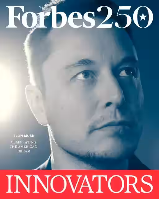 福布斯评选“美国 250 位最伟大创新者”,马斯克位居第一插图 福布斯评选“美国 250 位最伟大创新者”,马斯克位居第一插图